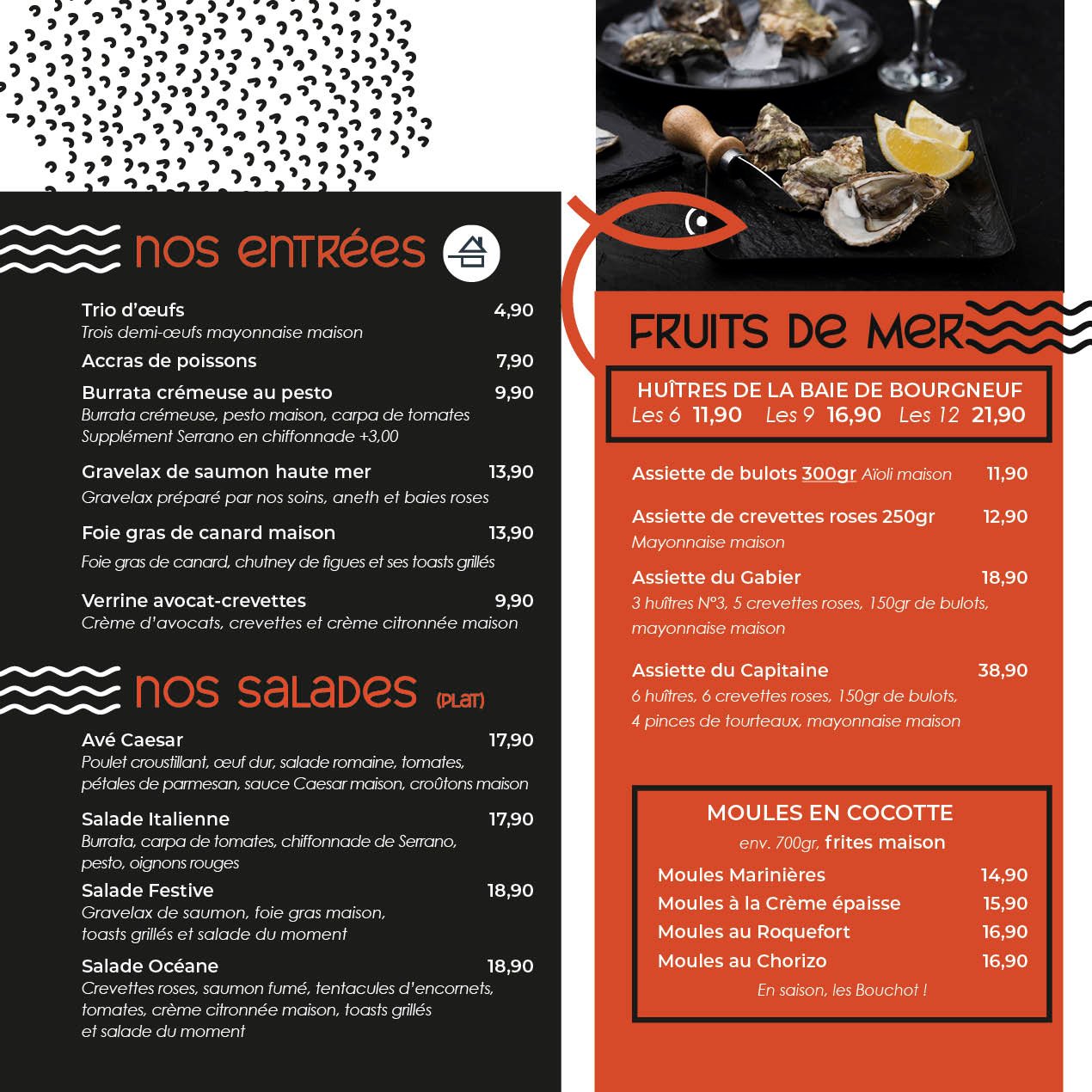 Carte poisson rouge