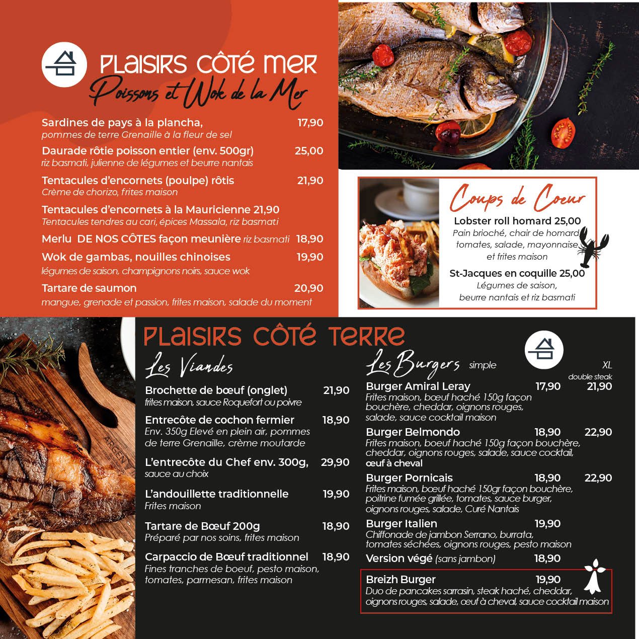 Carte poisson rouge